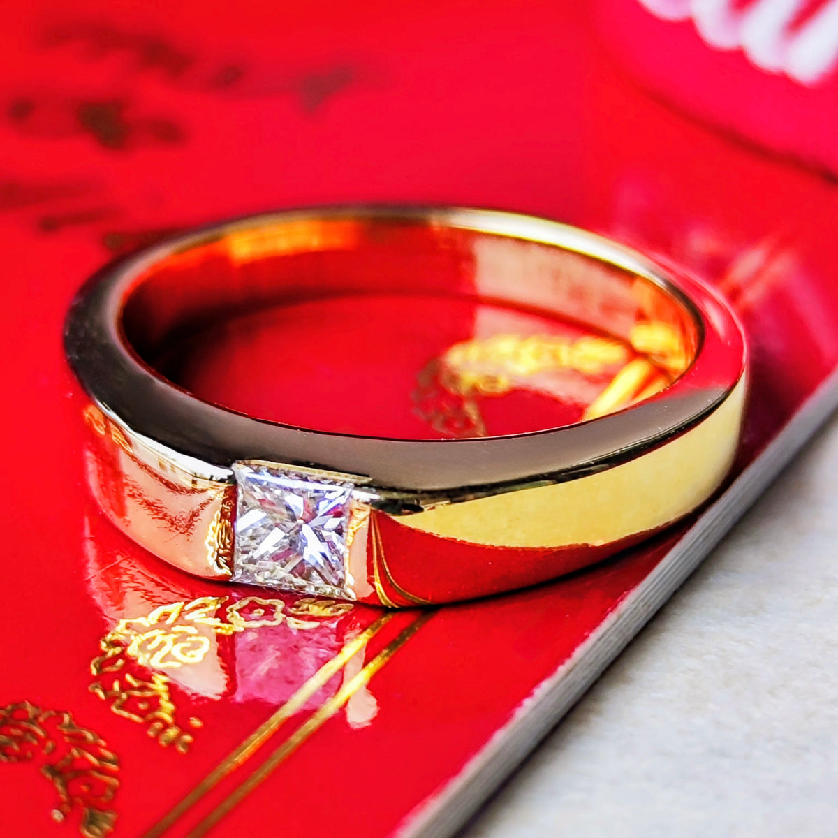 Cartier カルティエ タンクリング ダイヤモンド 18金YG 51