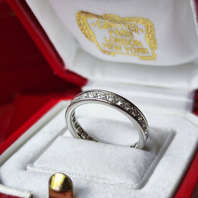Cartier カルティエ ダイヤモンド フルエタニティリング 18金WG 49