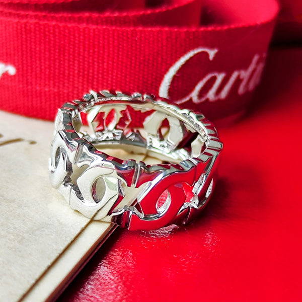 Cartier カルティエ アントルラセ 18金WG 9号