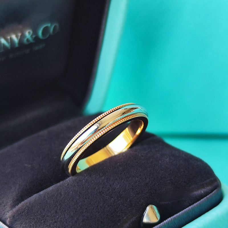 TIFFANY&Co ティファニー ミルグレインリング 9号