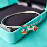 TIFFANY &Co ティファニー ダブルハート バングル
