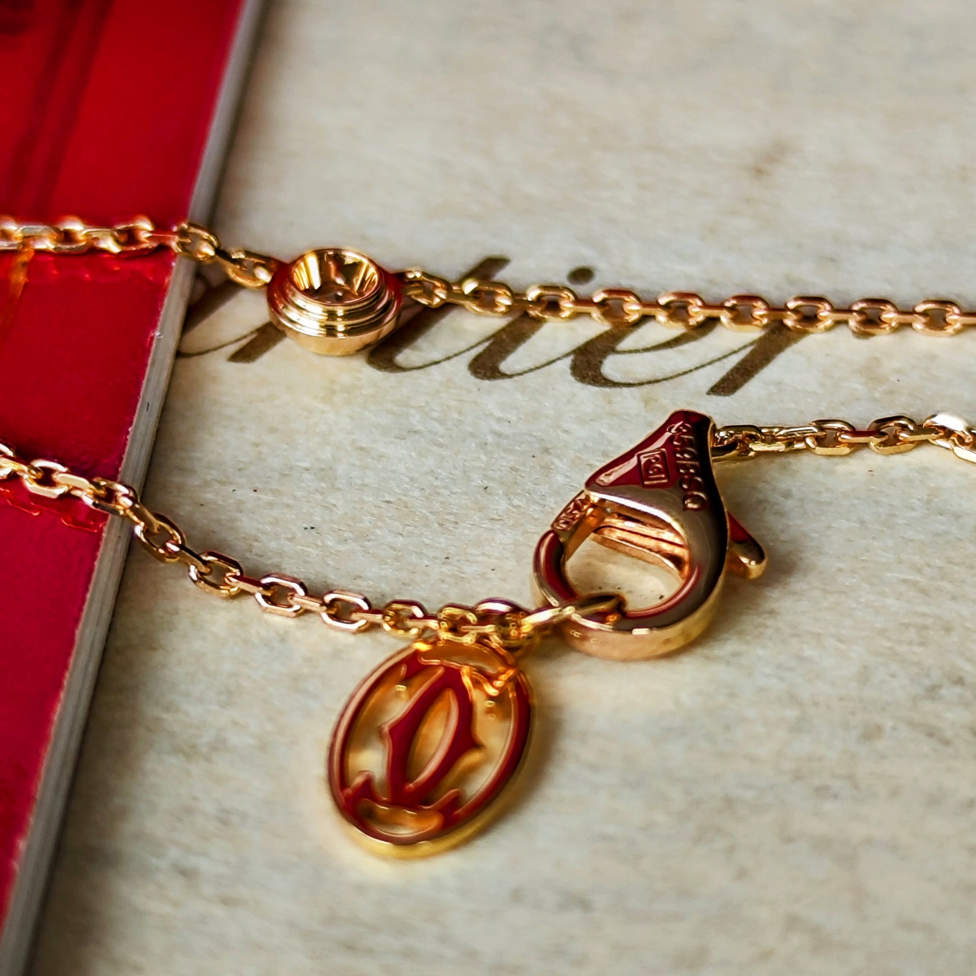 Cartier カルティエ ダムールネックレス XS 18金PG