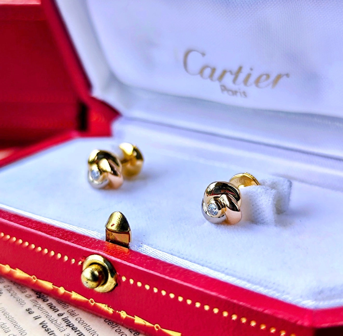 お値下げ不可！　Cartier トリニティ ピアス ダイヤモンド　カルティエ Cartier カルティエ トリニティピアス ダイヤモンド – Mico宝飾店
