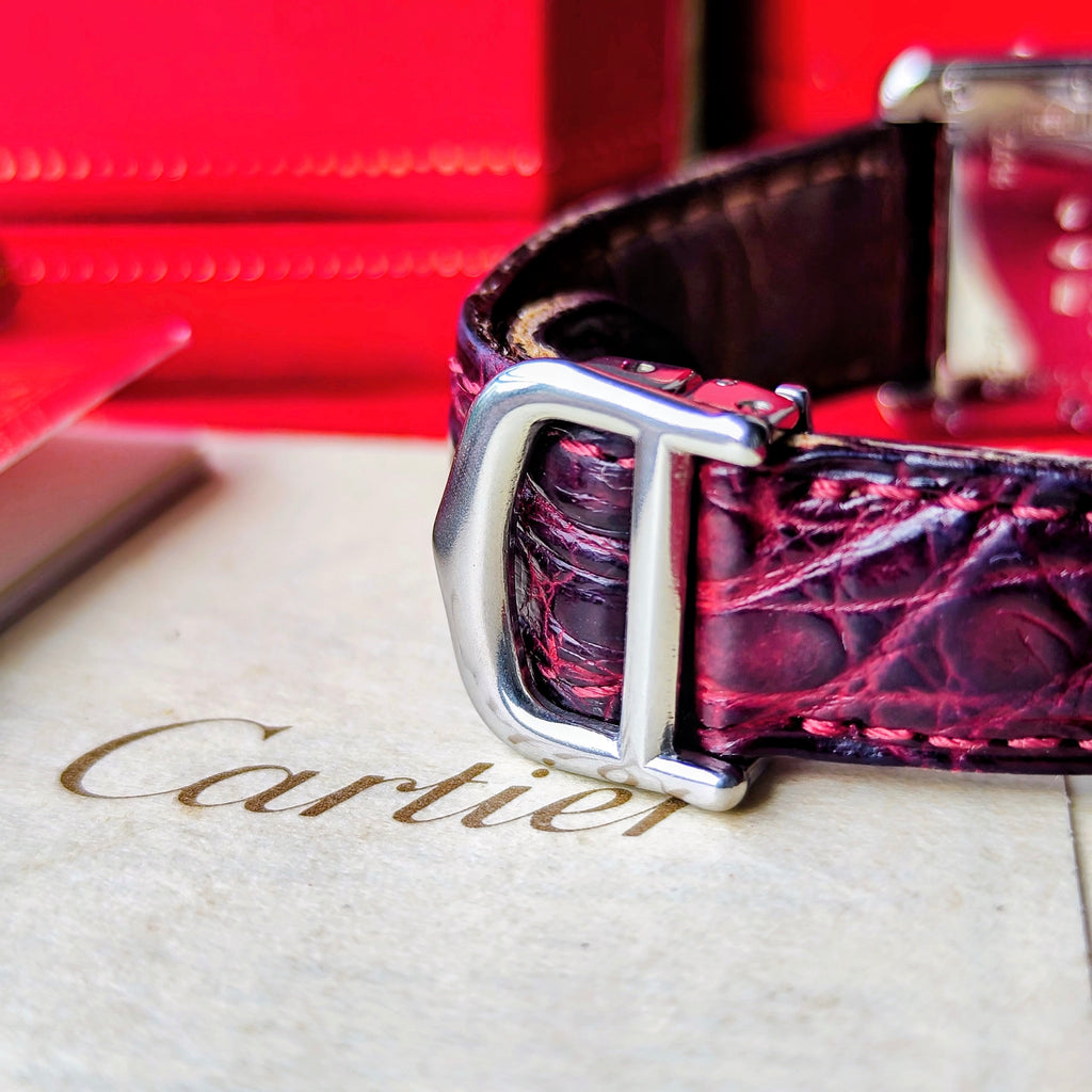 Cartier カルティエ マストタンク シルバー 飛びローマン クォーツ腕時計