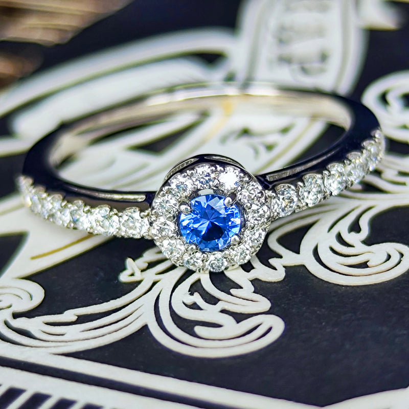 【幻のサファイア ヨーゴ渓谷】天然サファイア 天然ダイヤモンド リング 非加熱