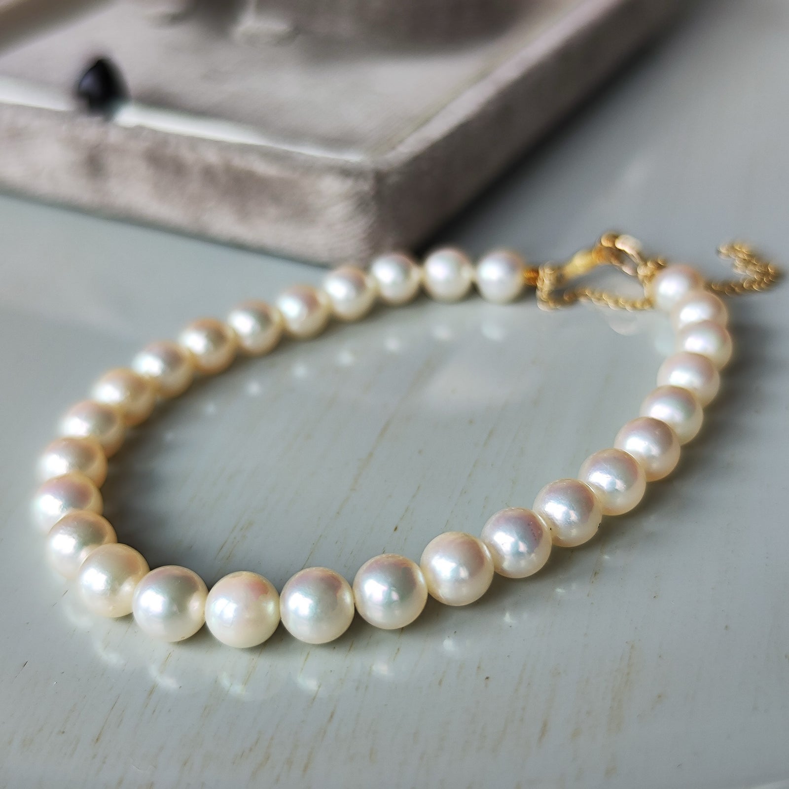 【MIKIMOTO】ミキモト M Code ブレスレット アコヤ真珠 WG18K MIKIMOTO】ミキモト M Code ブレスレット アコヤ真珠 PG18K