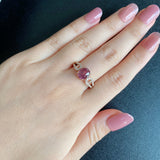 【マラヤガーネット】天然ガーネット 2.39ct 天然ダイヤモンド リング