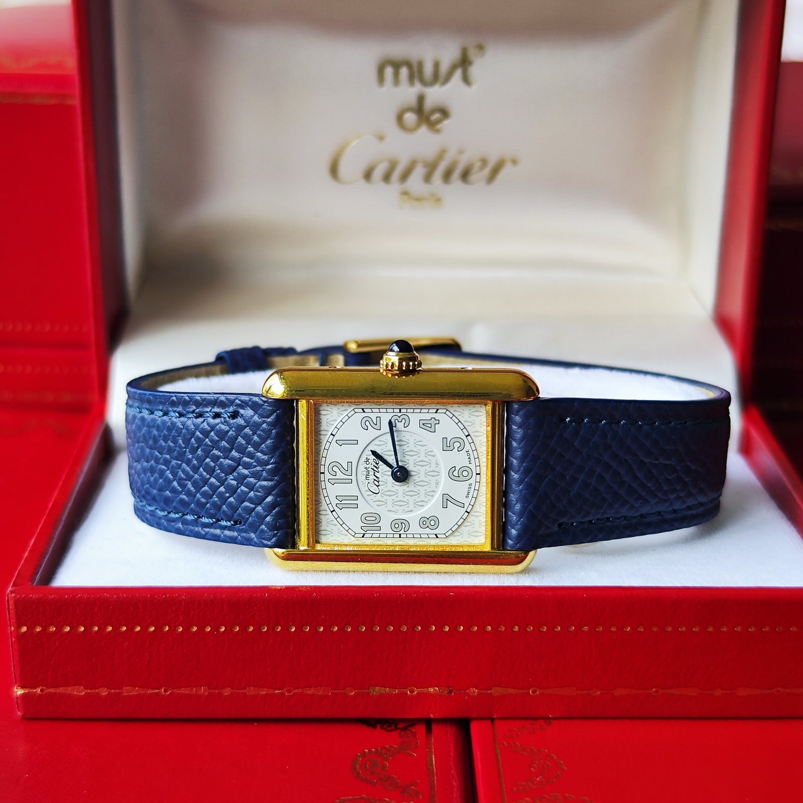 Cartier カルティエ マストタンク MM テレフォンダイヤル クォーツ