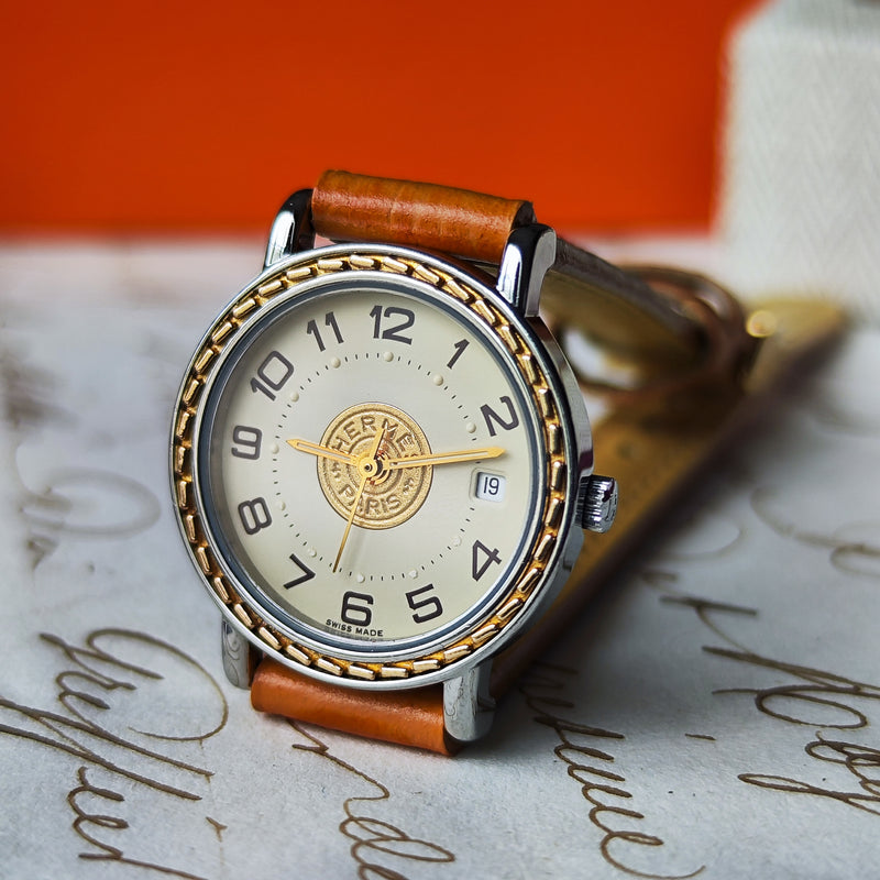 Hermès エナメル装飾 腕時計 HERMES エルメス セリエ クォーツ腕時計 – Mico宝飾店