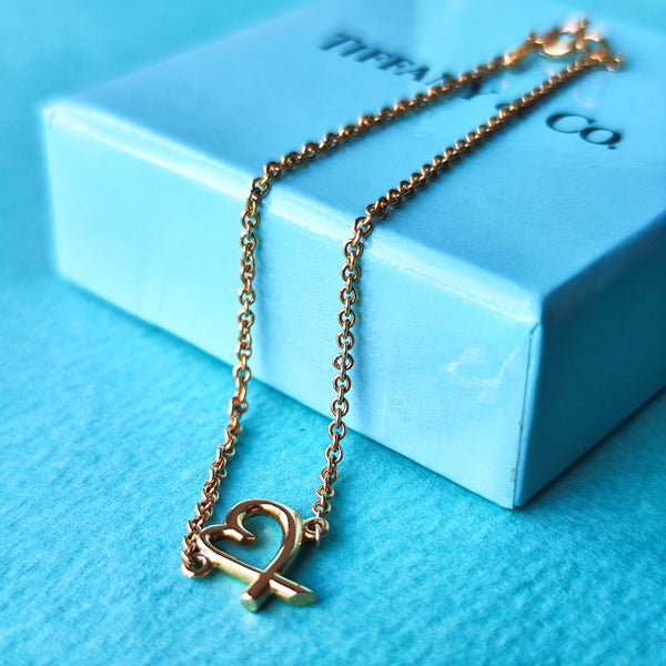 TIFFANY&Co ティファニー ラビングハート ブレスレット １８金YG
