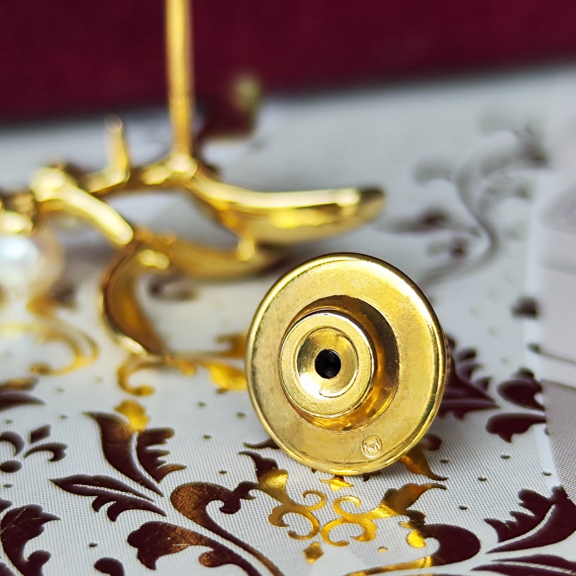 MIKIMOTO ミキモト ヤドリギモチーフ あこや真珠 ブローチ