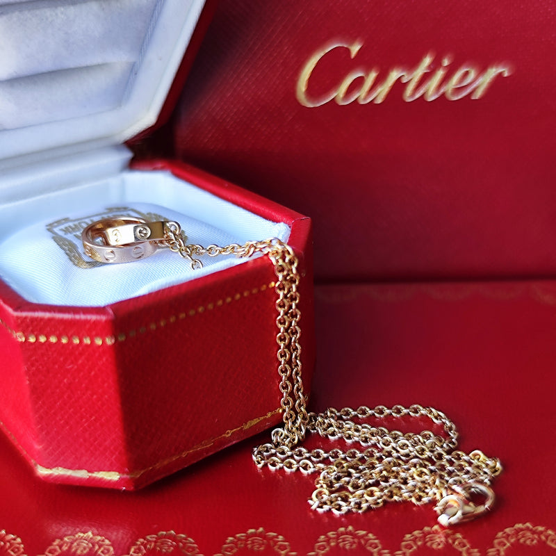 Cartier カルティエ ベビーラブ ネックレス 18金PG