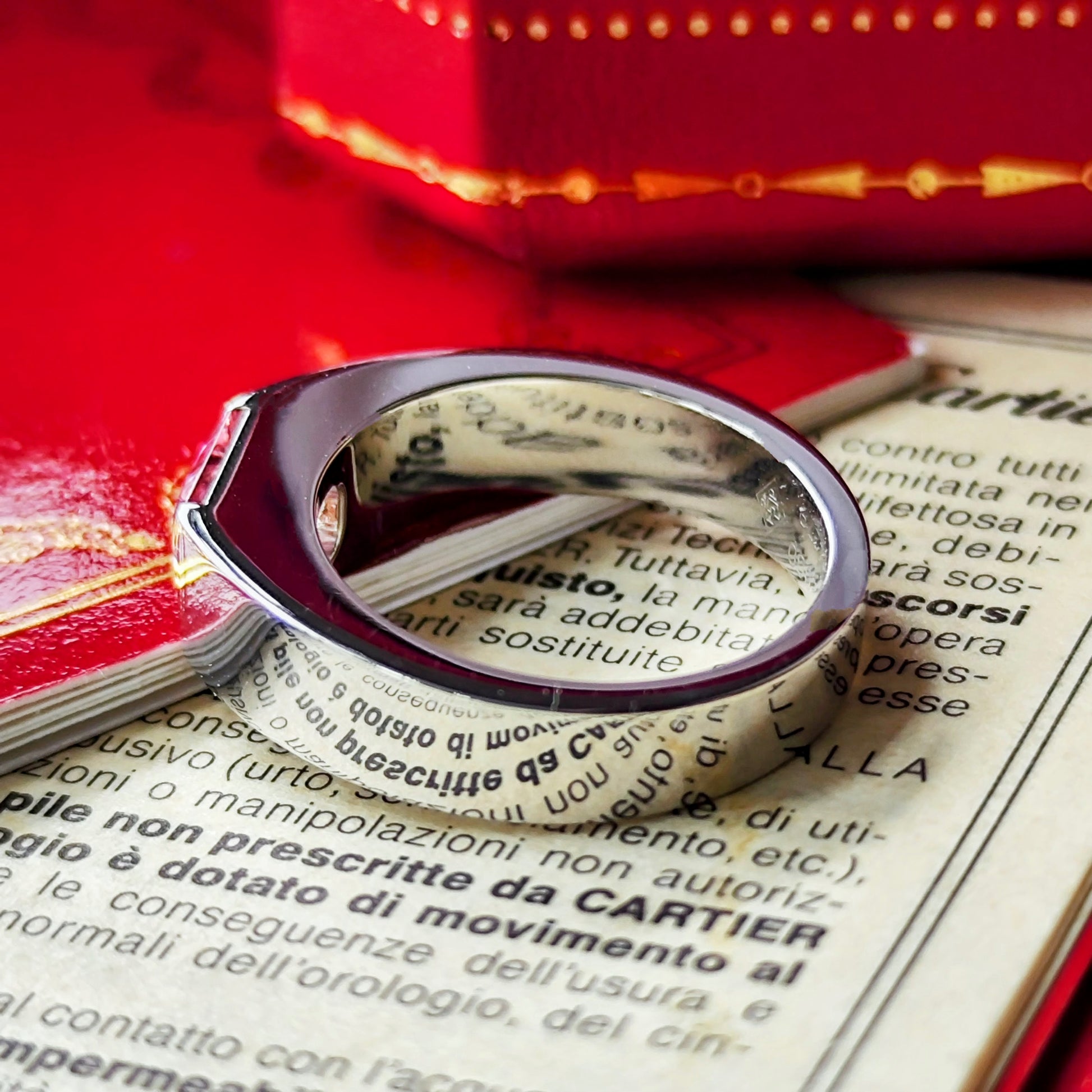 Cartier カルティエ タンク ピンクトルマリン 18金WG 52