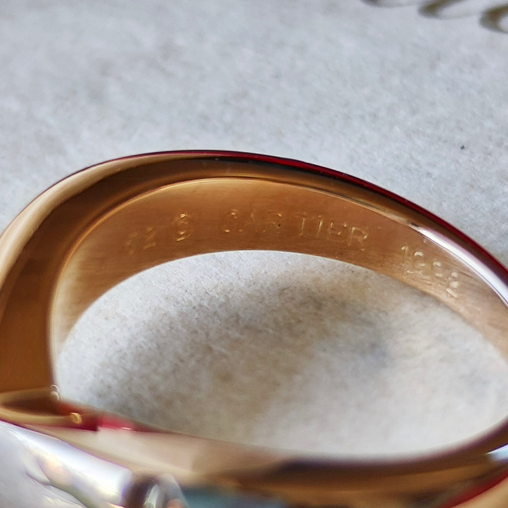 Cartier カルティエ トリアンドル ダイヤモンド 18金PG 52