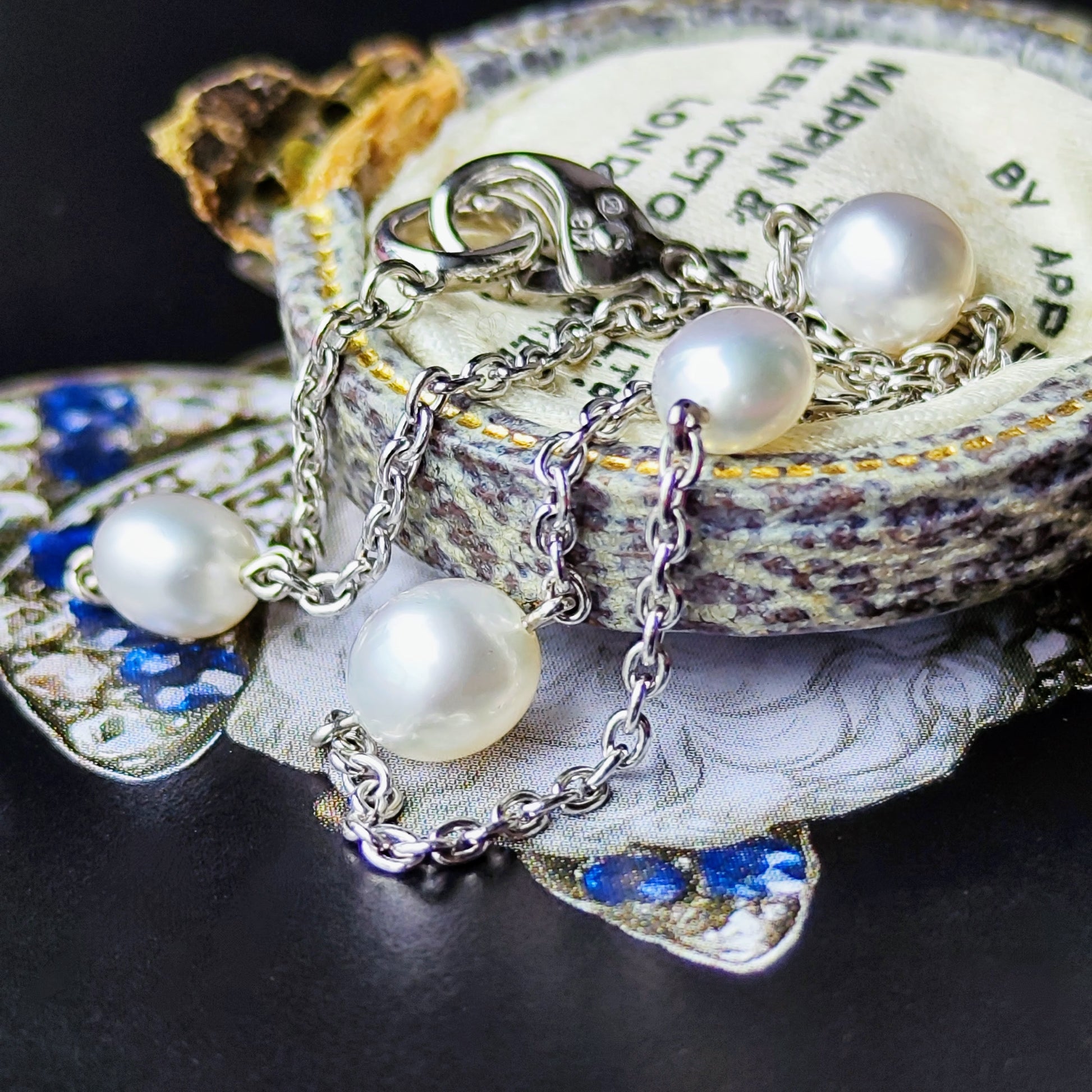 MIKIMOTO ミキモト  白蝶真珠 ブレスレット 18金WG