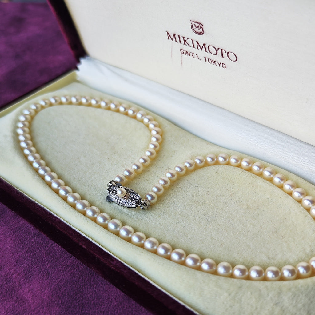 MIKIMOTO ミキモト あこや真珠 ネックレス ケース付き – Mico宝飾店