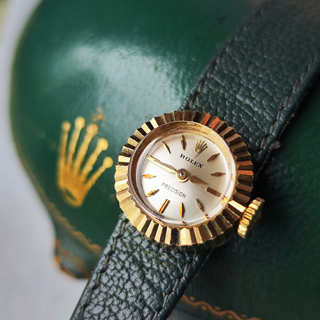 【ROLEX CHAMELEON】ロレックス カメレオン 18金無垢 手巻き腕時計 OH済み