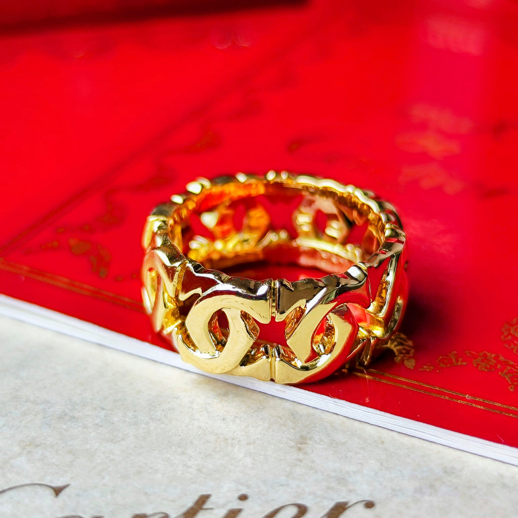 Cartier カルティエ アントルラセ 18金YG 52