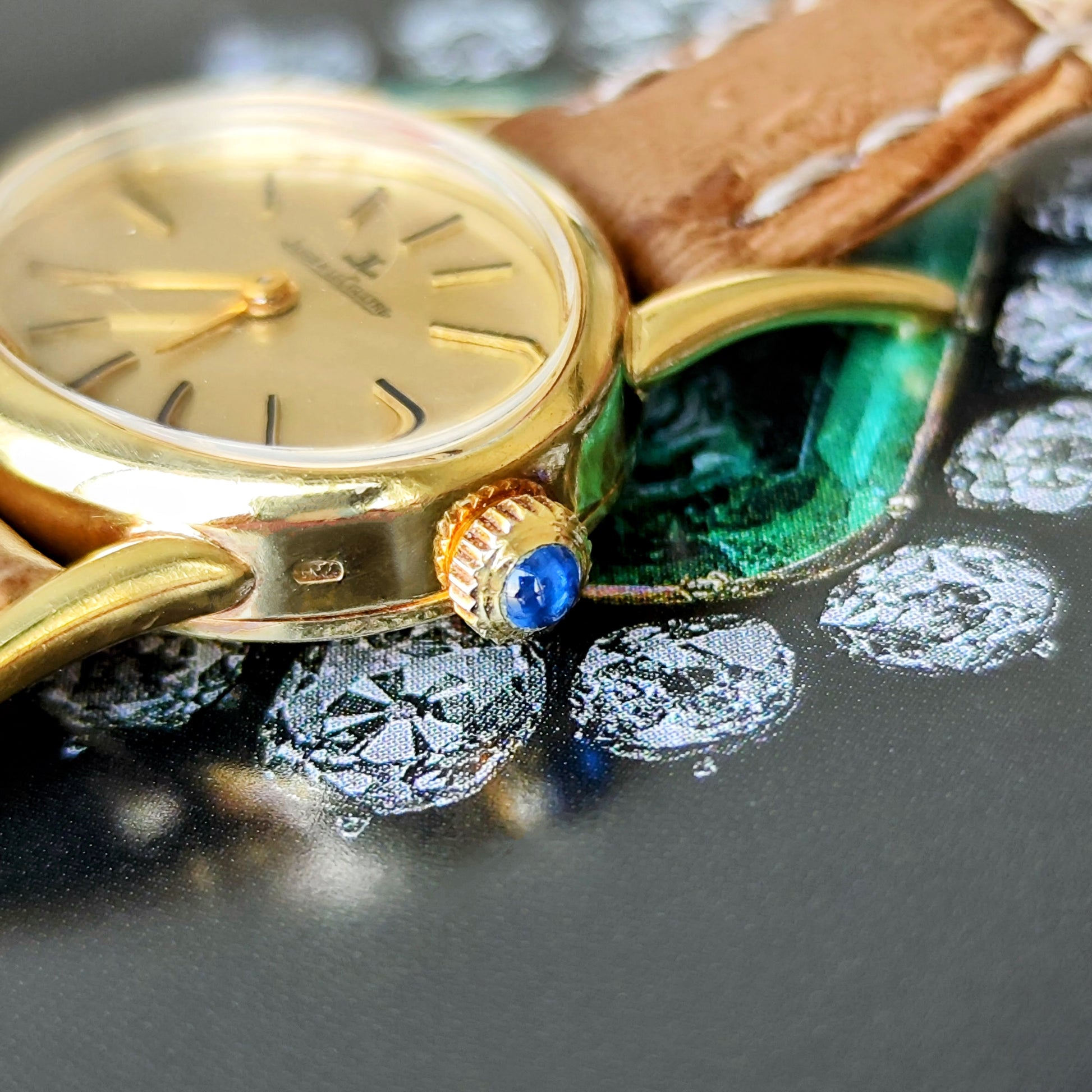 【OH済み】JAEGER LE COULTRE ジャガー・ルクルト 18金無垢 手巻き腕時計