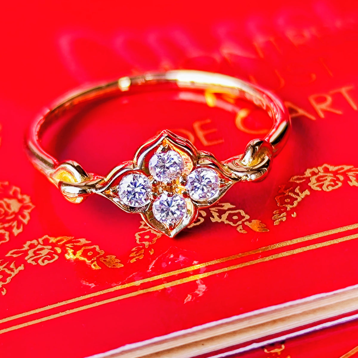 【廃盤Cartier】カルティエ ヒンドゥ ダイヤモンド 18金YG 7号