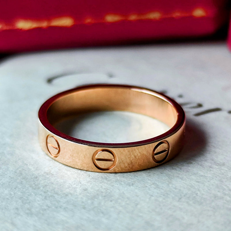 Cartier カルティエ ミニラブリング 18金PG 12号