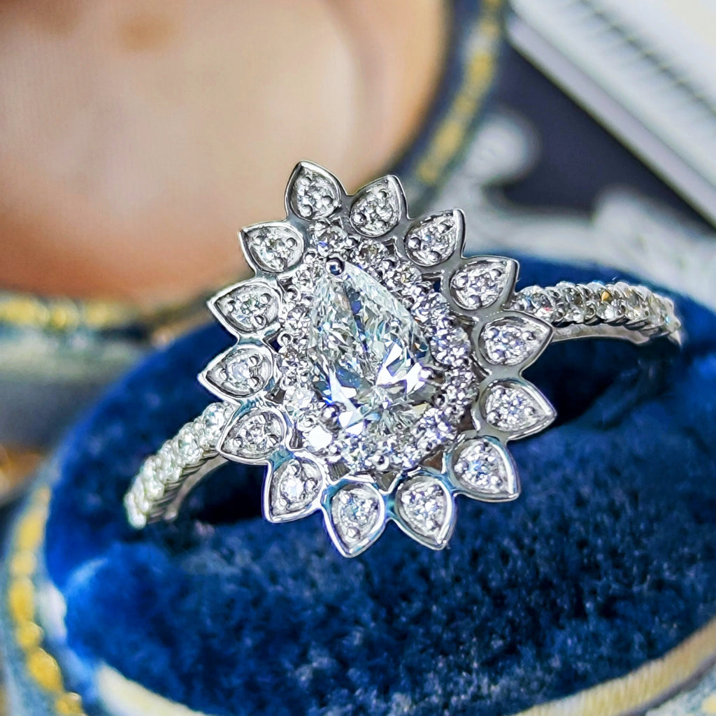 【インターナリーフローレス】天然ダイヤモンド 0.33ct プラチナ GIA