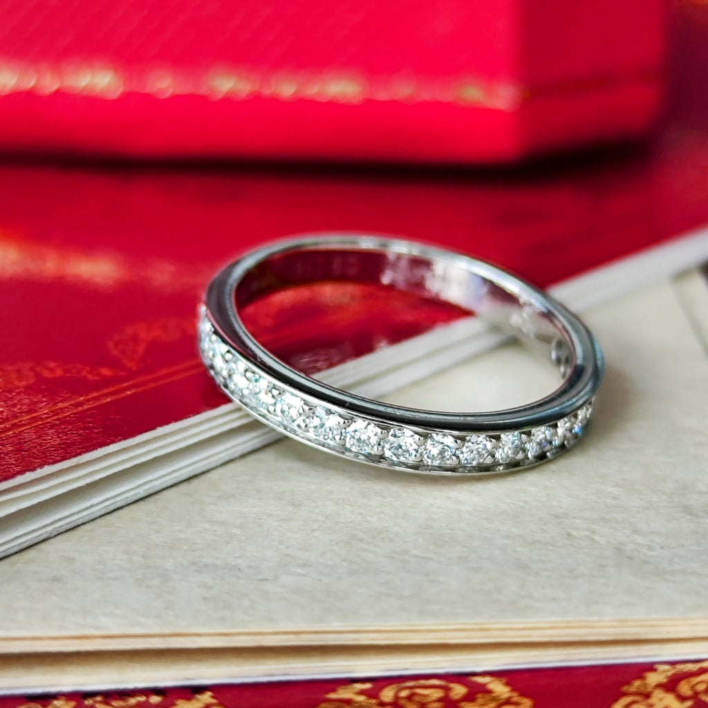 Cartier カルティエ ダイヤモンド ハーフエタニティリング 50