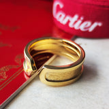 Cartier カルティエ 2C（デューブル・シー）リング 18金YG 10号