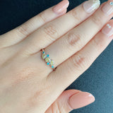 天然イエローダイヤモンド 天然パライバトルマリン リング