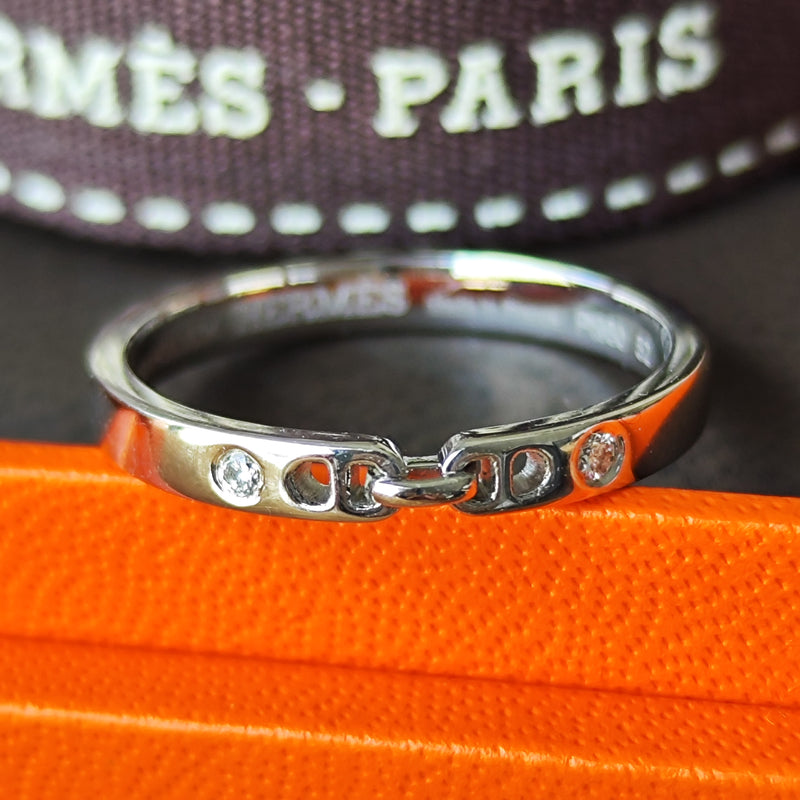 HERMES エルメス エヴァー シェーヌダンクル 2P ダイヤモンド