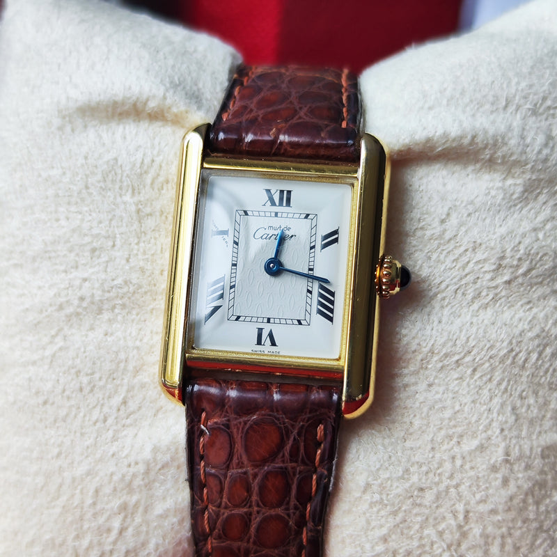 Cartier カルティエ マストタンク MM クォーツ腕時計
