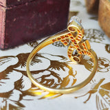 【フランスアンティーク】トワエモワ 天然ダイヤモンド リング