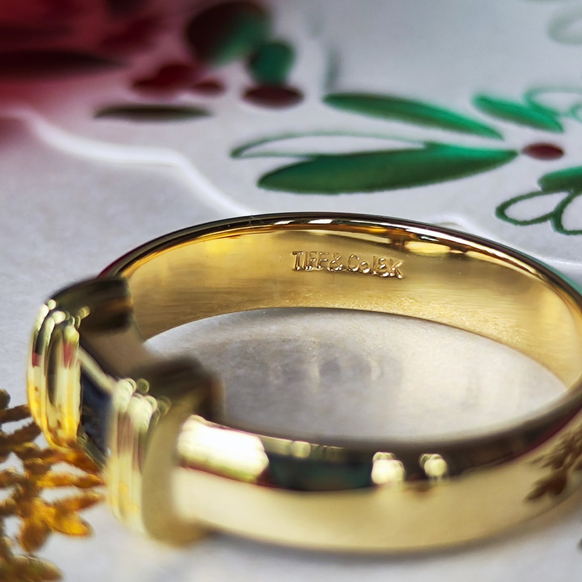 TIFFANY &Co ティファニー スタッキングリング サファイア 18金