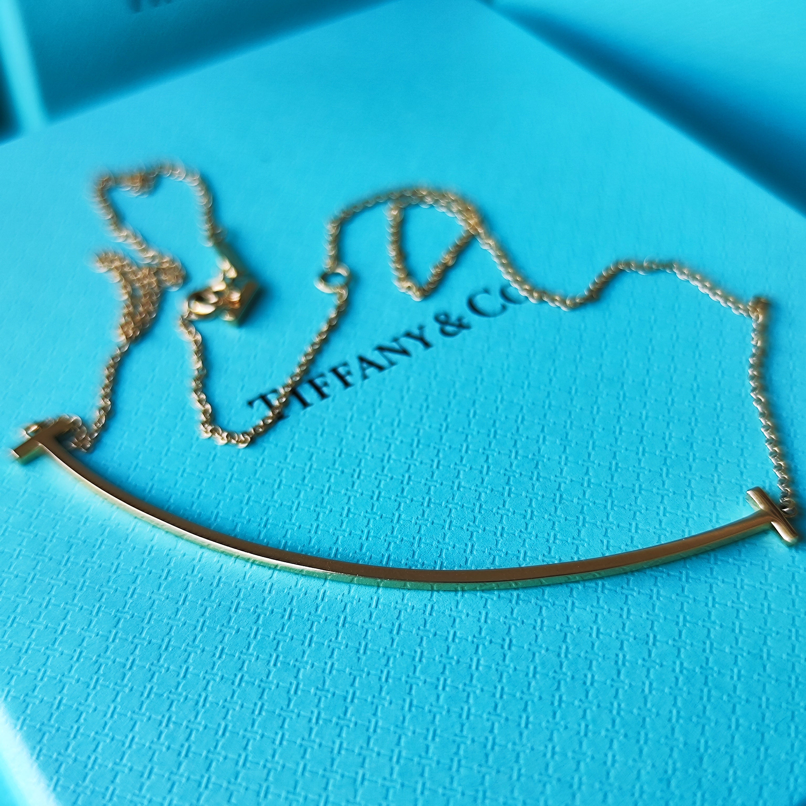 TIFFANY &Co ティファニー Tスマイル ラージ 18金YG ネックレス