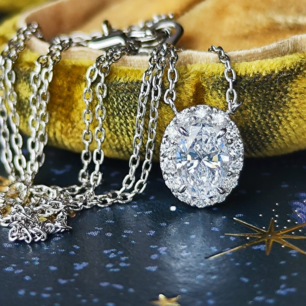 【インターナリーフローレス】天然ダイヤモンド 0.52ct Dカラー ネックレス
