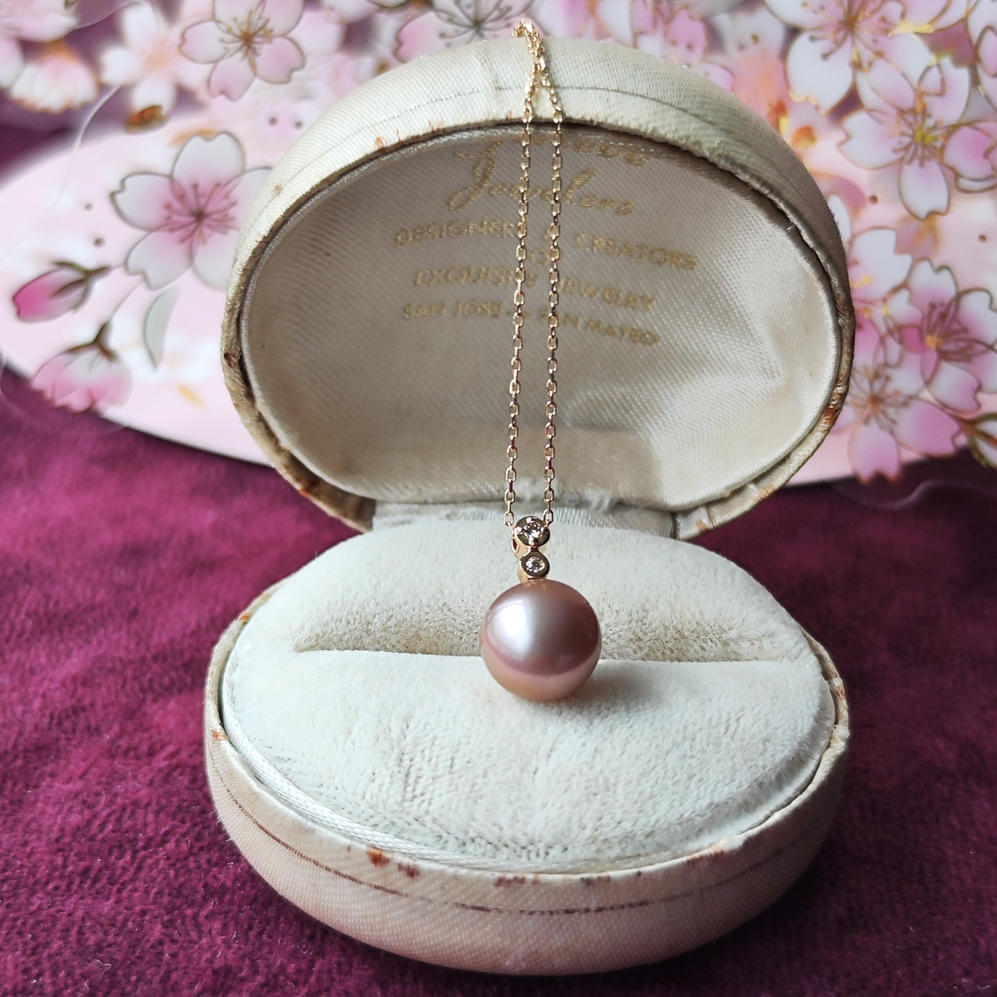 【さくらパール】葉桜 ネックレス