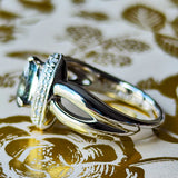 【大粒 0.82ct】天然アレキサンドライト 天然ダイヤモンド リング