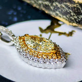 【イエローダイヤ】天然ダイヤモンド ネックレス 18金