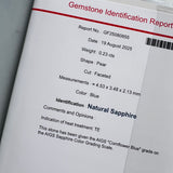 【コーンフラワー】天然サファイア 天然ダイヤモンド ネックレス