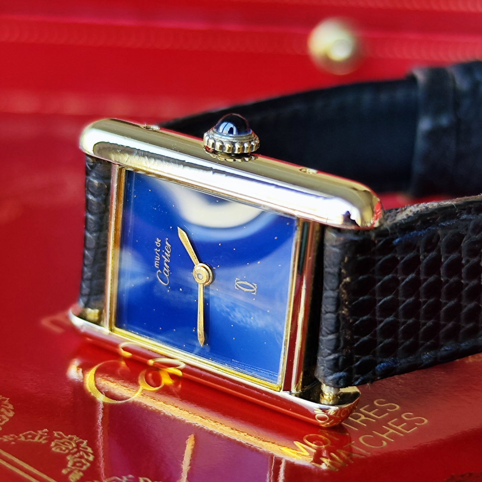 OH済み】Cartier カルティエ マストタンク ラピスラズリ文字盤 手巻き