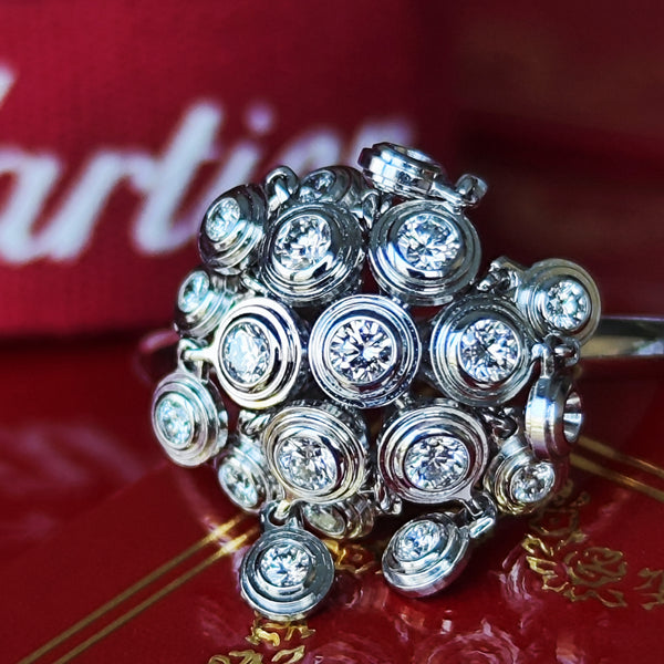 【Vintage Cartier】カルティエ ディアマンレジェ ダイヤモンドリング