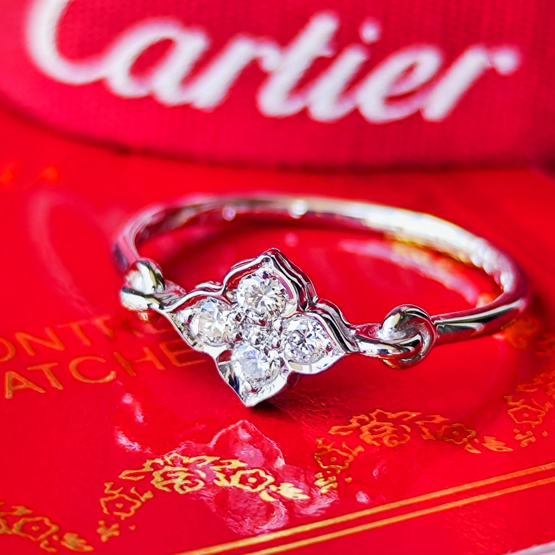 【Vintage Cartier】カルティエ ヒンドゥリング 18金WG 50