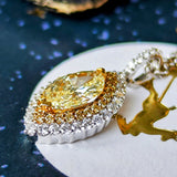 【イエローダイヤ】天然ダイヤモンド ネックレス 18金