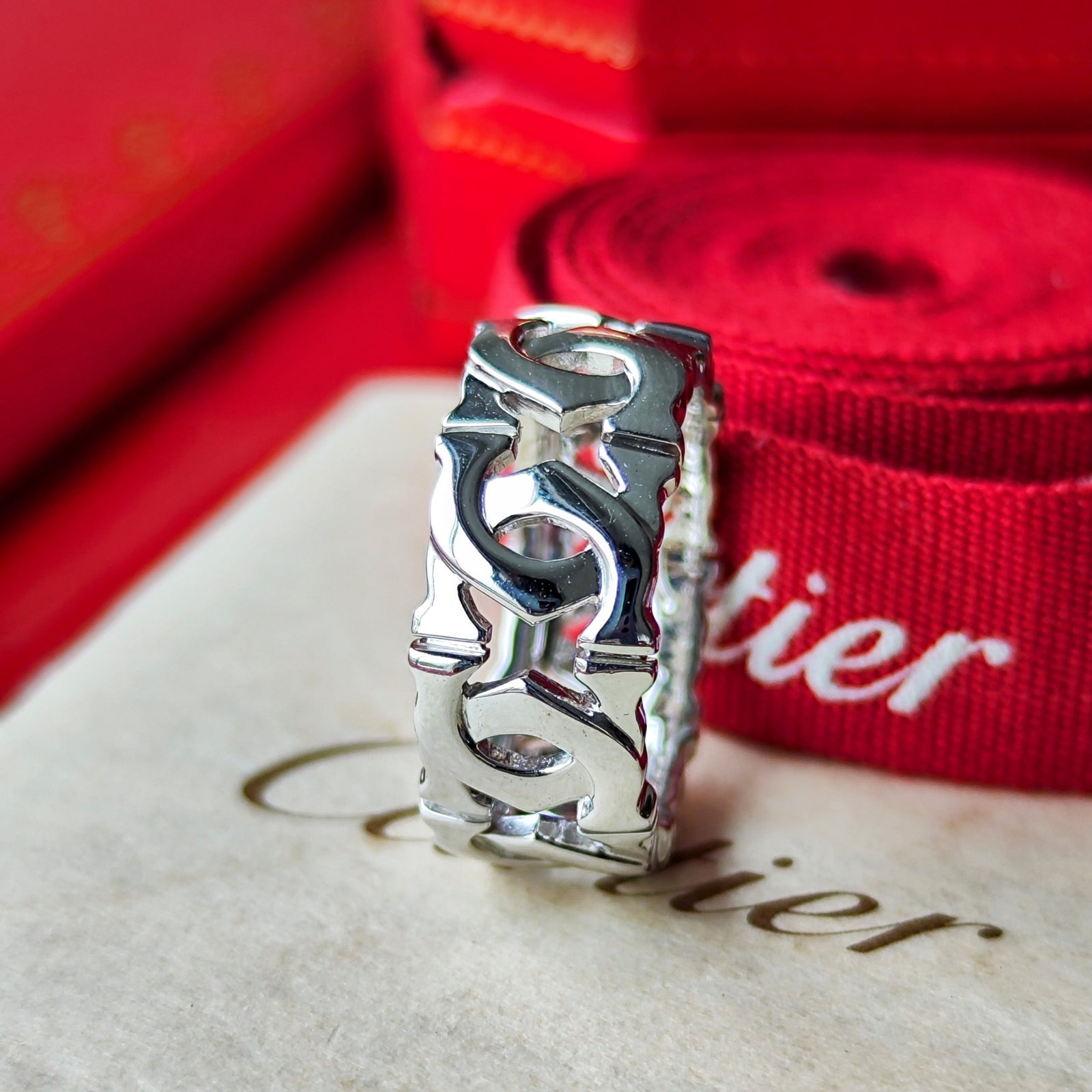 Cartier カルティエ アントルラセ 18金WG 9号 – Mico宝飾店