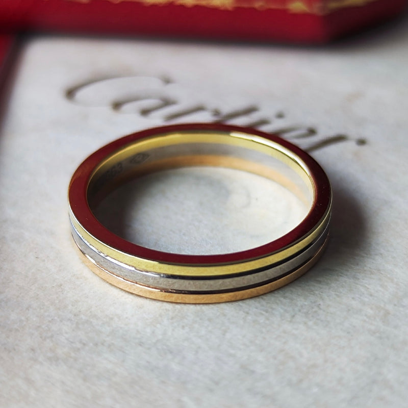 Cartier カルティエ ヴァンドーム 18金 14号 スリーカラーリング