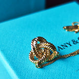 TIFFANY &Co ティファニー ツイストノットネックレス サファイア