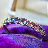 【アトリエオープン記念】天然アレキサンドライト 0.72ct 一文字リング