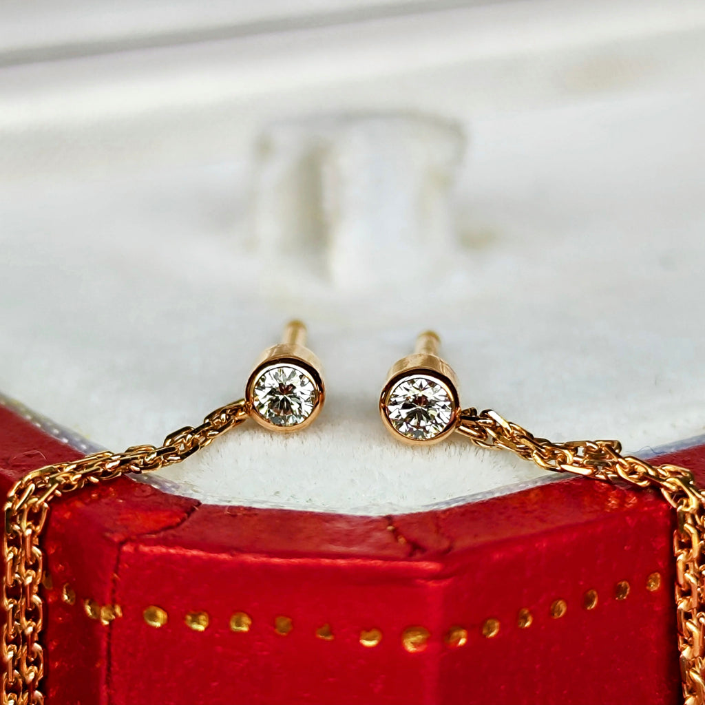 Cartier カルティエ スィートトリニティピアス ダイヤモンド 18金