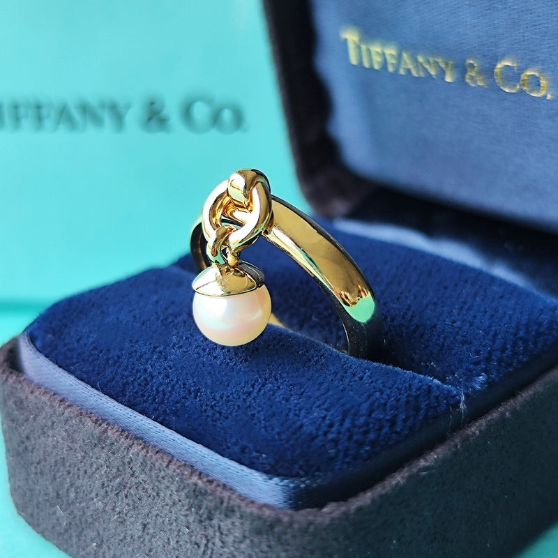 TIFFANY&CO. ドアノッカー リング TIFFANY＆Co. ティファニー ドアノッカー あこや真珠 リング