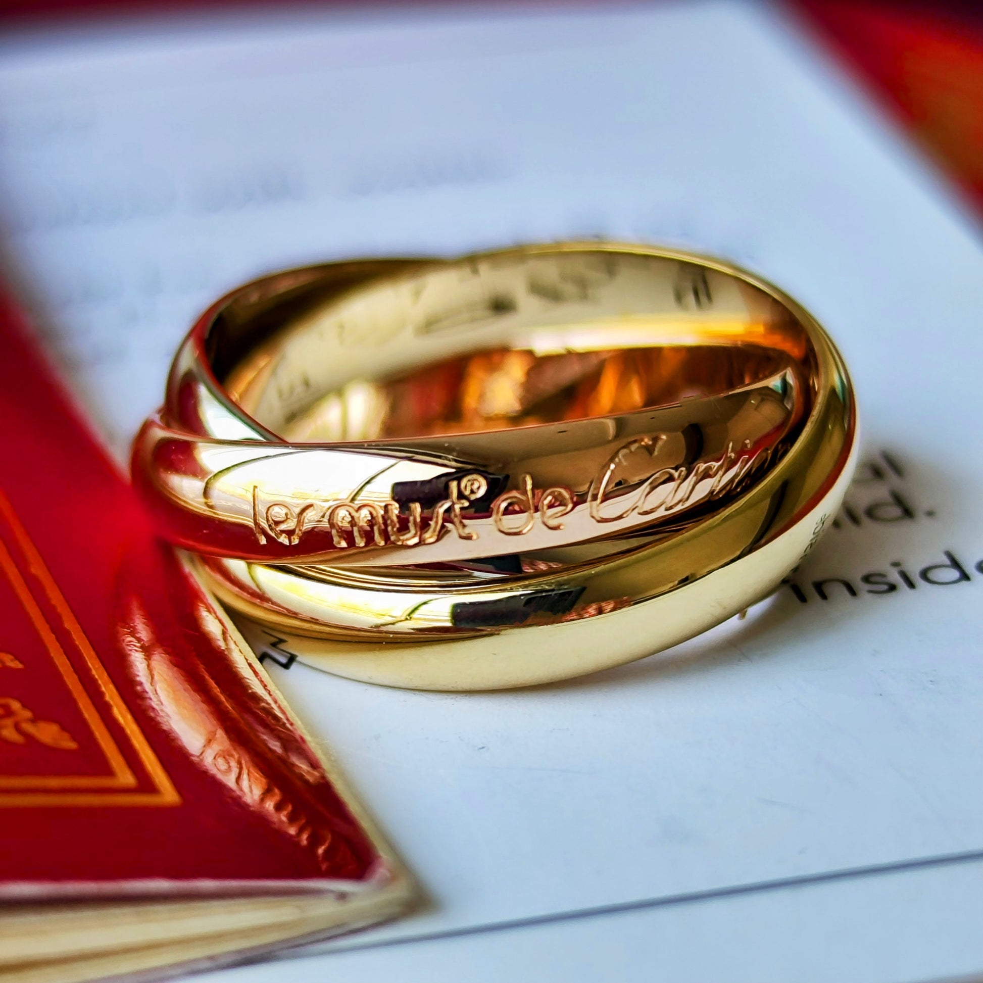 Cartier カルティエ トリニティ スリーカラーリング 52